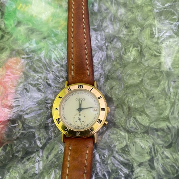 Gucci Vintage 3800L Ladies Chronograph Watch! New Battery! - Picture 8 of 12